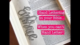 Bible Journaling: Hand Lettering Beginner Tutorial