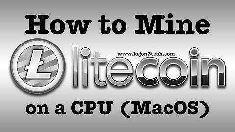 How to Mine Litecoin (LTC) on Macbook Air | CPU Console Mining | OSX | India
