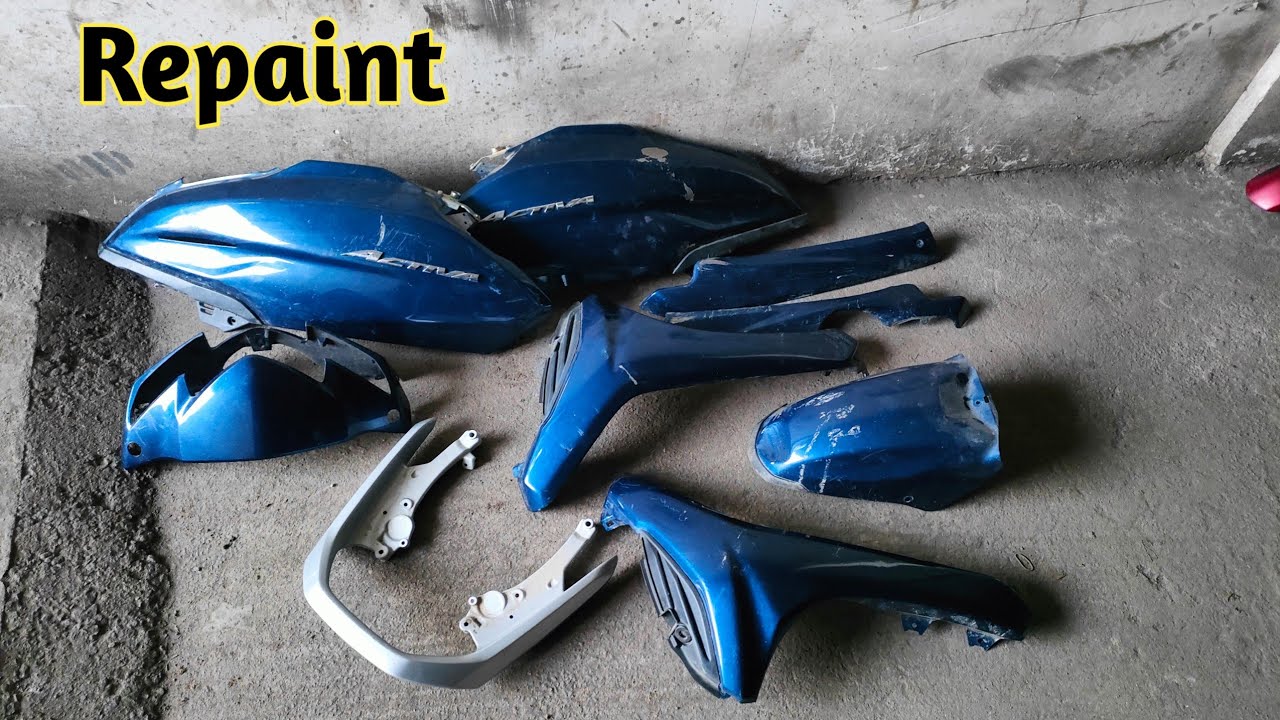 Activa 6G Full Body Repaint Denting & Painting Restoration YouTube