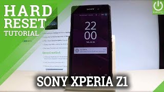 SONY Xperia Z1 HARD RESET CODE / RESET CUSTOMAZATION SONY Xperia Z1 HARD RESET CODE / RESET CUSTOMAZATION