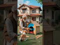 dadu making house for poor little puppy ❤️