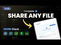 Build a Public File Sharing Website with MERN Stack | Upload, Download &amp; Delete Files (2026)
