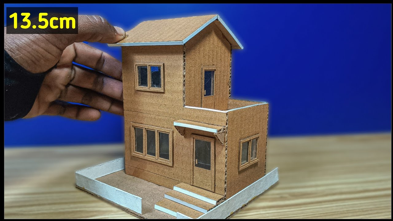 How To Make Cardboard House with ultimate detailing