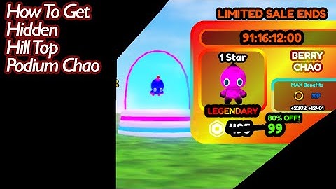 How to get hidden hill top podium chao (Sonic Speed Simulator)