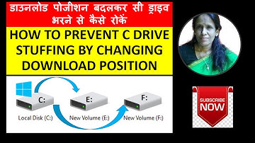 HOW TO PREVENT C DRIVE STUFFING BY CHANGING DOWNLOAD POSITION | ratan agarwal it informer