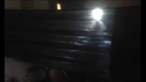 Black Spandex back projection test