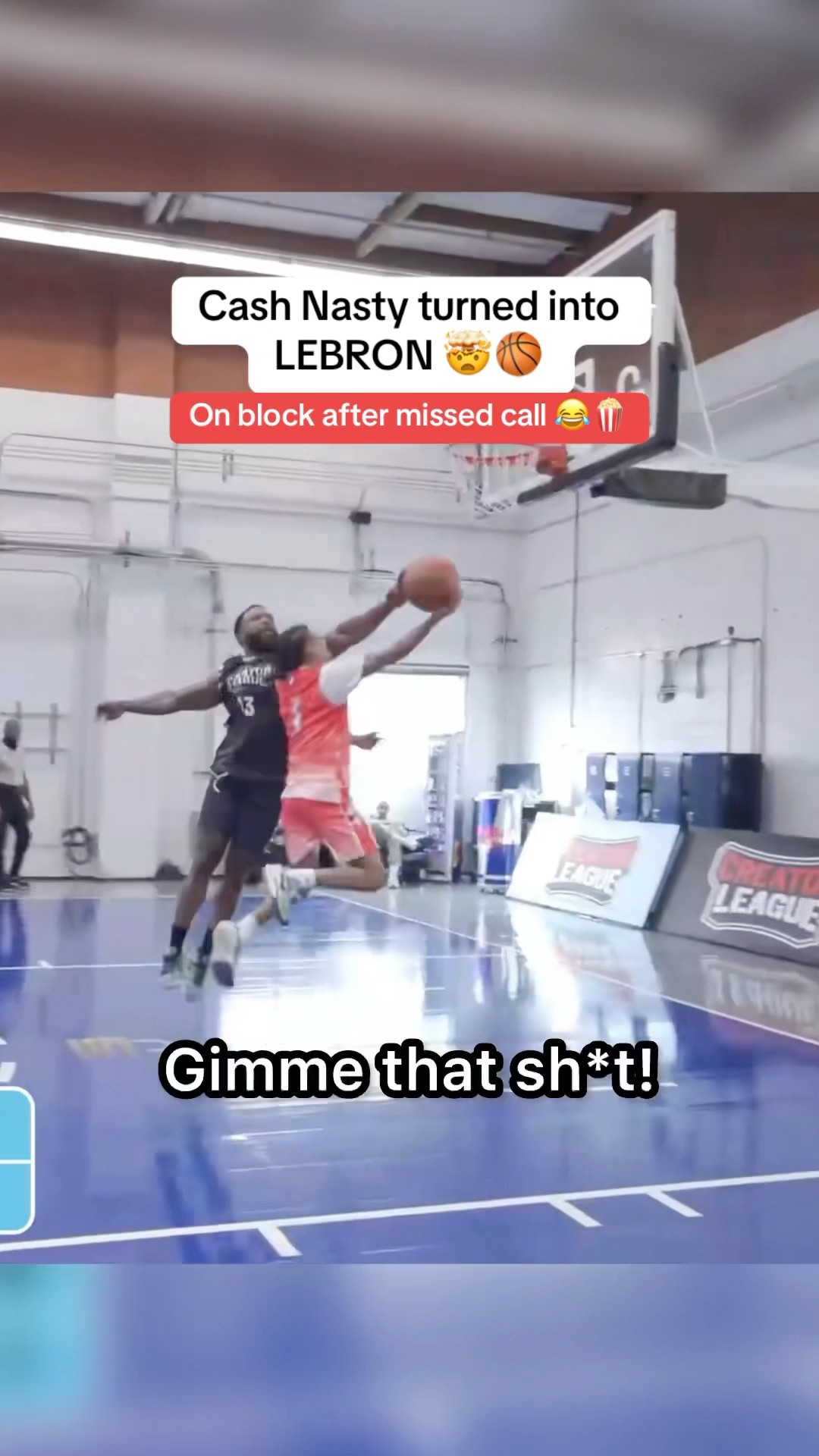 Cash Nasty's LeBron block impression ??
