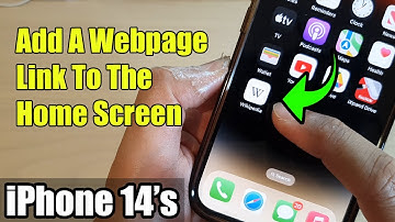 iPhone 14/14 Pro Max: How to Add A Webpage Link To The Home Screen