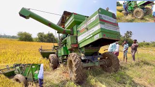 John Deere harvester stuck in mud | tractor videos |