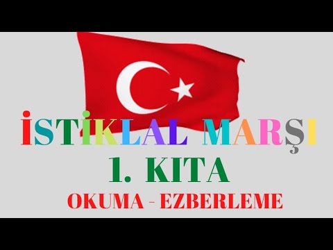 İSTİKLAL MARŞI 1. KITA OKUMA EZBERLEME - 5 TEKRAR