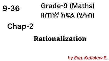 9-36 Rationalization