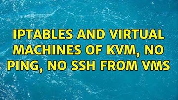 iptables and virtual machines of KVM, no ping, no ssh from VMs