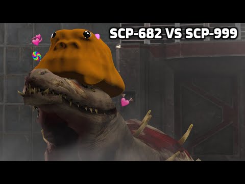 SCP-682 VS SCP-999 [SFM]