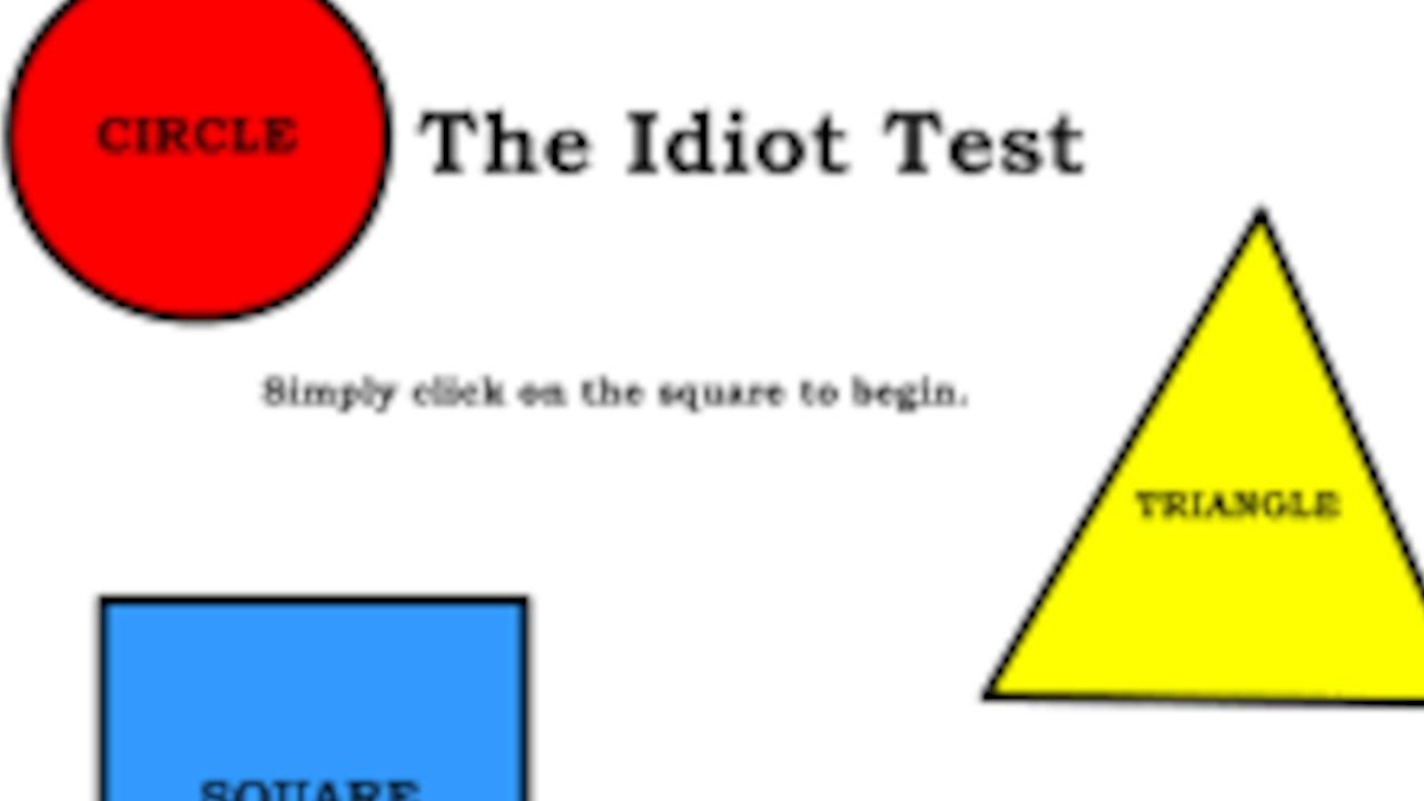 The Idiot Test ALL GAMES (Flash Game WALKTHROUGH)