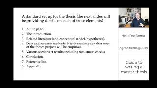Writing a master thesis: A practical guide.
