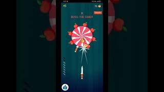 Knife Hit| Rare boss candy|Offline game |Android| short| Game play screenshot 3