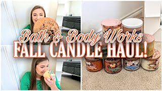 🍁🍂 BATH & BODY WORKS FALL CANDLE HAUL 2022! | Fall candle haul Bath & Body Works