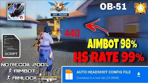 Auto Headshot Config File 🚀🎯 freefire aimbot + aimlock 🎯 | Headshot config file free fire max 🔥
