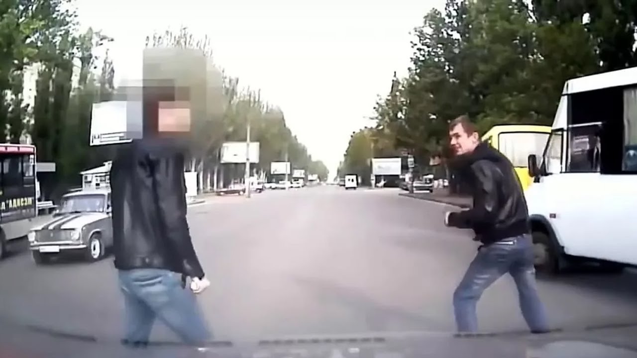 драки на дорогах видео