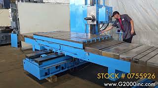 4 NOMURA P-100WP Table Type Horizontal Boring Mill - Stock # 0755926
