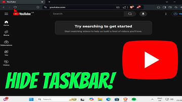 How To Hide Taskbar While YouTube is Fullscreen