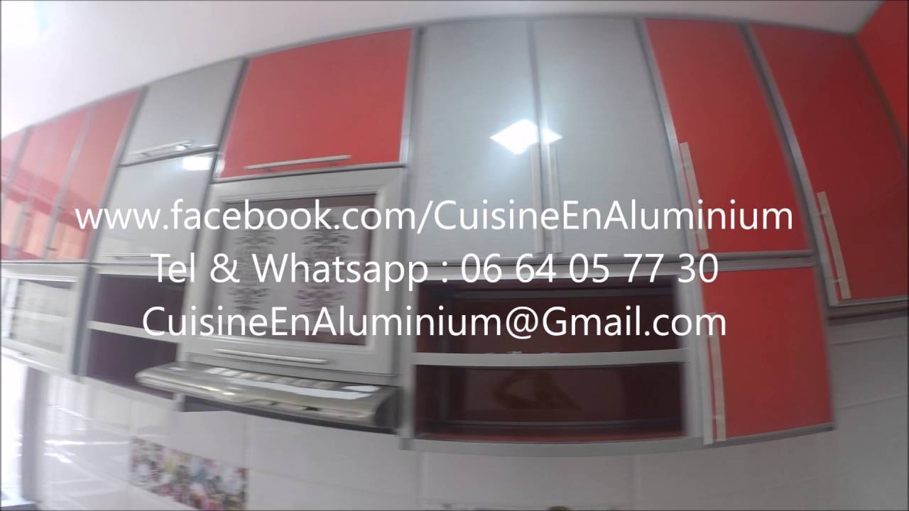 Cuisine en aluminium rouge youtube