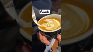 Rosseta latte art #coffee #latteart