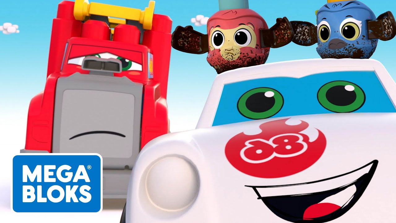 Mega Bloks™ Mega Size Car Wash Cartoons For Kids FisherPrice