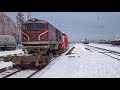 Превозване на теснолинейния 77.002 за ремонт (Transports Narrow Gauge Locomotive On 1435 mm Railcar)