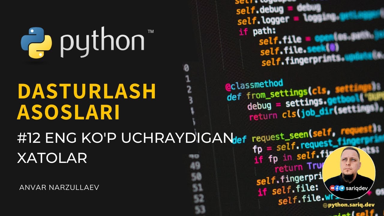 Eng ko'p uchraydigan xatolar