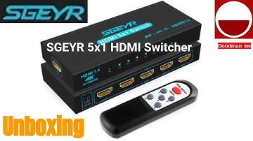 SGEYR 5x1 HDMI Switcher Unboxing