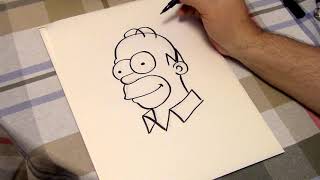 HAWES DRAWS: HOMER & BART SIMPSON