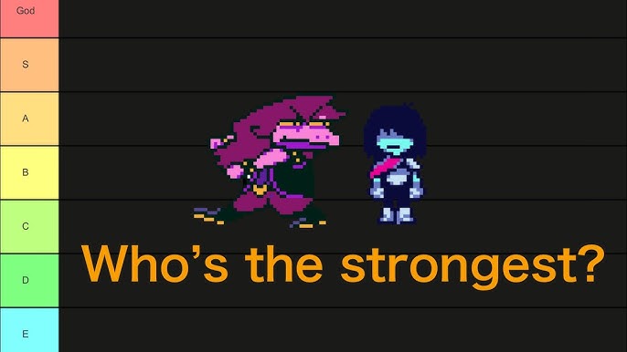 My Undertale character power tier list. Inspired by u/Dry_Load_5733 : r/ Undertale