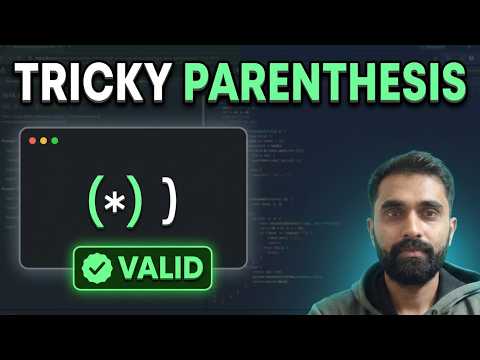 678. Valid Parenthesis String | LeetCode POTD #678 | Paaji Codes
