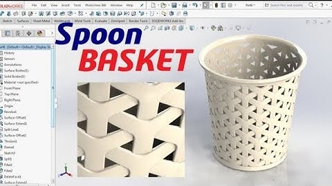 Basket model in solidworks|| Solidworks tutorial for beginners||