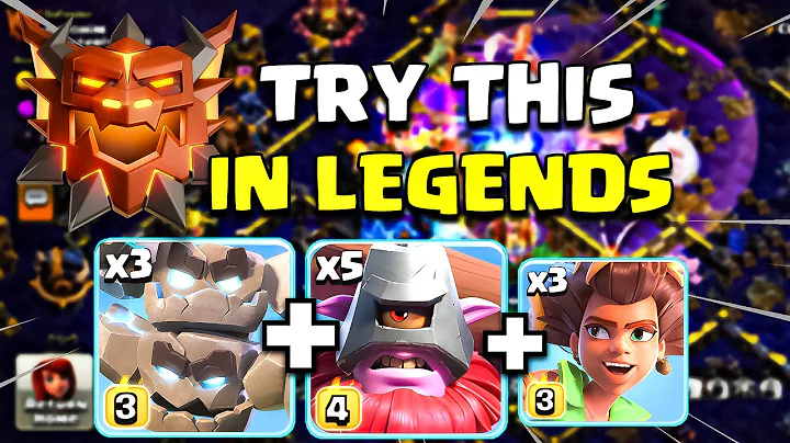 TH18 METEOR GOLEM Attack with ROOT RIDER + THROWER | Best TH18 Legend Attack CoC
