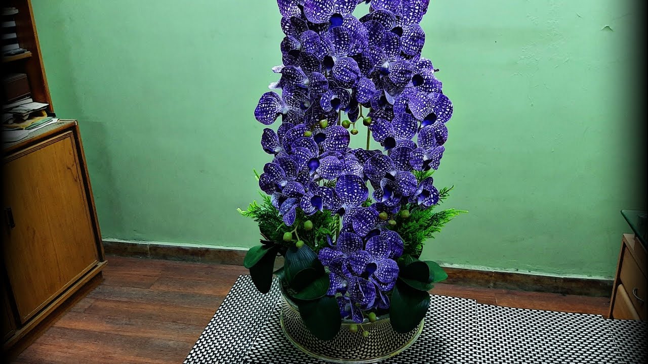 How to make orchid arrangements ideas/Easy orchid arrangement bananey