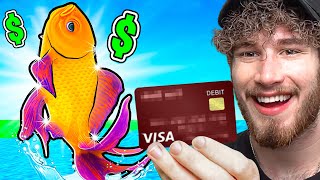 Spending $100,000 to Catch the RAREST FISH in Roblox