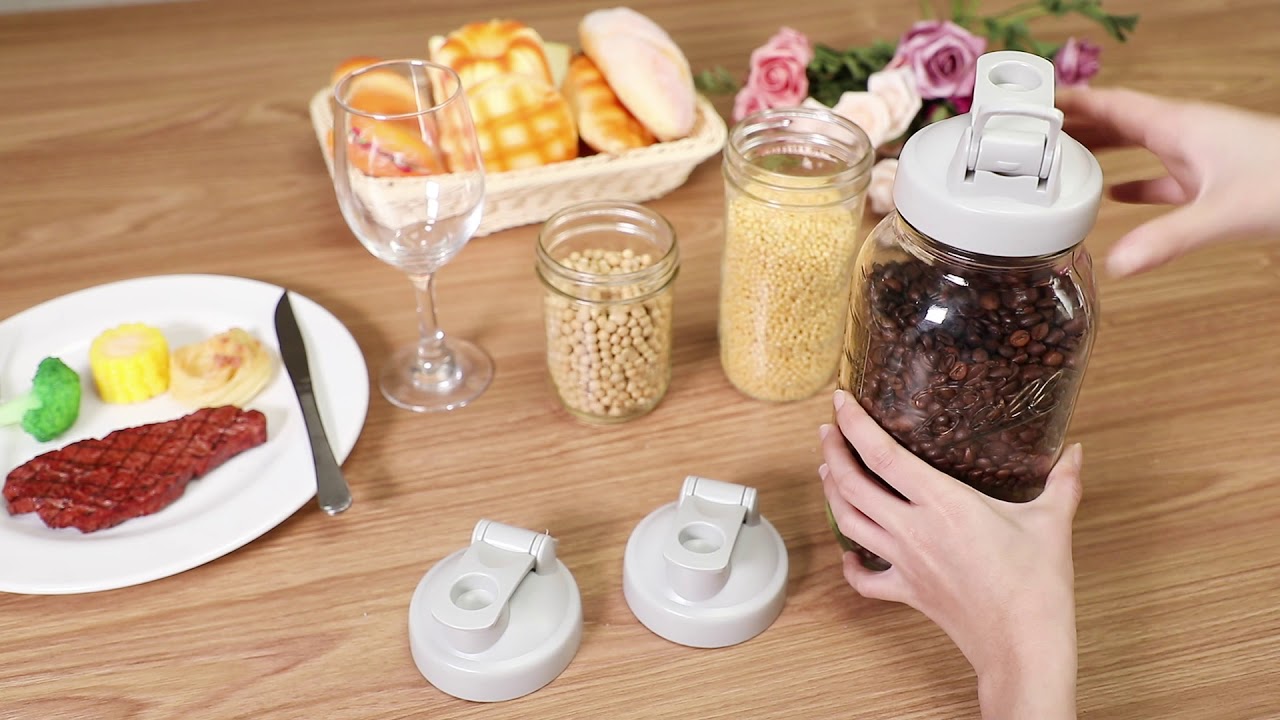 Aieve's Mason Jar Lids Make Glasses Easier to Drink and Pour From