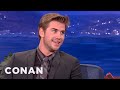 Liam Hemsworth And His Brothers Fought With Fists & Knives - CONAN on TBS