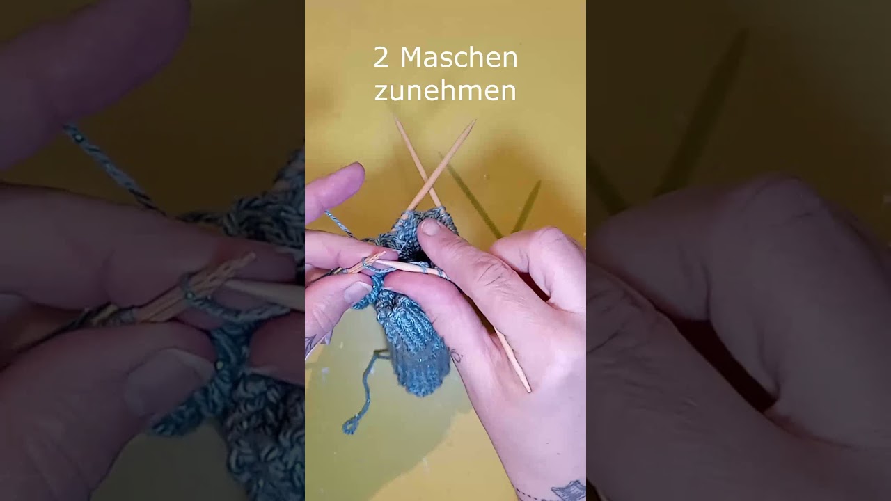 Teil 2 | Handstulpen | rechte Hand Daumenmaschen stilllegen