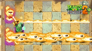 PvZ 2 Fusion - Fire Pea vs Fire Pea use Projectile Peashooter - Who is Best Fusion Plant ? screenshot 5