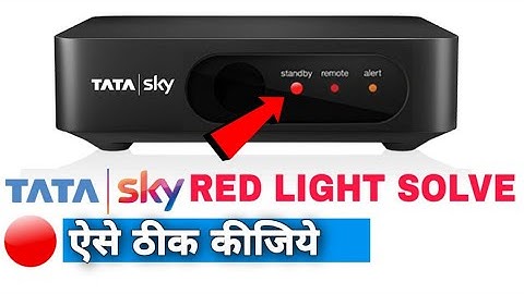 Tata sky red light problem | Tata sky standby mode solution |  Red light blinking