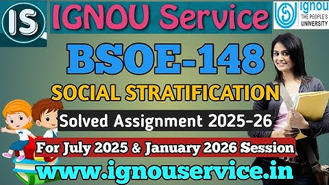 IGNOU BSOE-148 Solved Assignment English Medium 2025-26 For July 2025 and January 2026 sessions