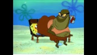 Bubble Bass Sits On Spongebob