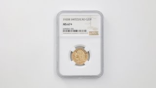 本日20時迄】1974年 フランス フラン MS69 最高鑑定 2枚セット