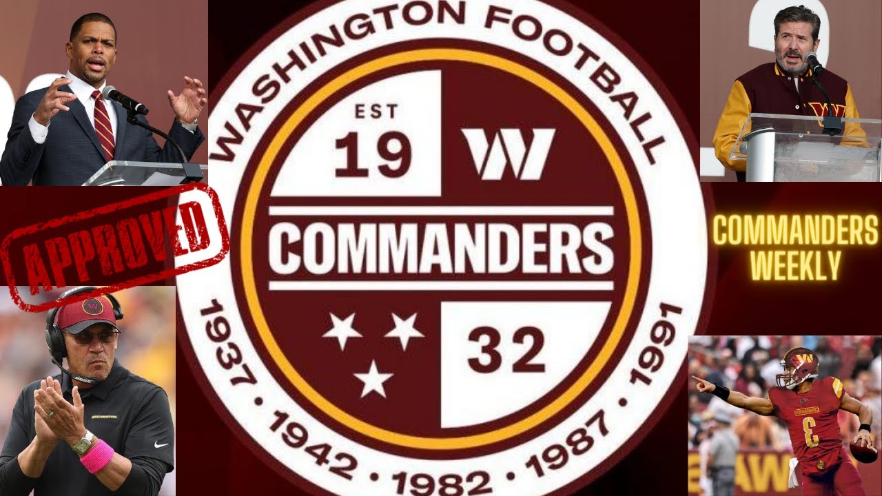 COMMANDERS WEEKLY...*Fixed Crest Edition.* Ft. Pedro Schmith!! Crest, Russ, Draft, & MORE!