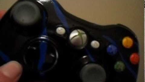 Blue Tiger Stripes - Xbox 360 Controller