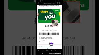 Marks and Spencer Sparks Card and Morrisons More Card and Morrisons eGift Card