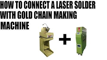 How to connect the laser welding machine with the chain making machine together